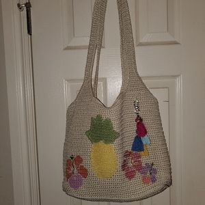 Large Crocheted Spring Sak Hobo CUTE!